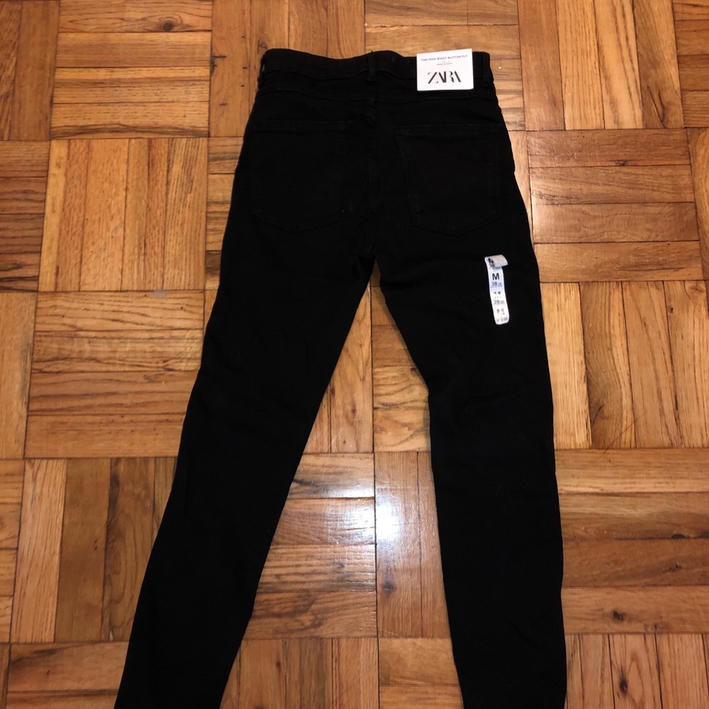 Zara high waisted black skinny jeans - Picture 4 of 5